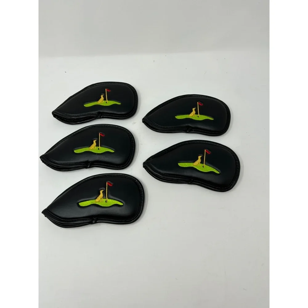 Lot of 5 SteadyDoggie Padded Embroidered Irons Golf Club Covers NEW D3